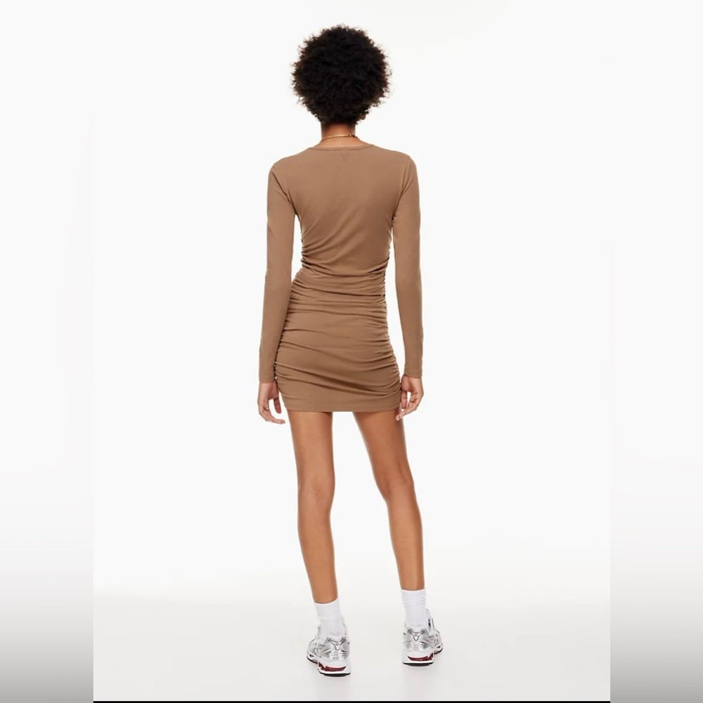 TNA Malibu long sleeve dress in grey - Picture 8 of 8